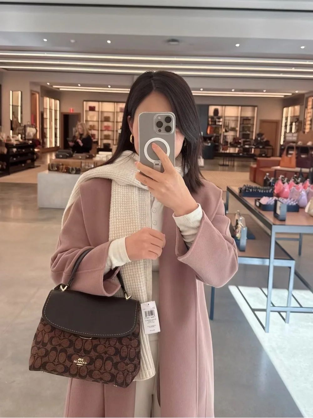 NWT Coach Emory Top Handle Bag In Signature Chenille
